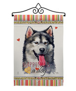 Alaskan Malamute Happiness Garden Flag Set Dog 13 X18.5 Double-Sided Hou... - £22.35 GBP