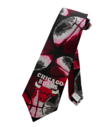 NEW CHICAGO BULLS NECKTIE NECK TIE BASKETBALL RALPH MARLIN NBA 100% SILK - $28.91 CAD