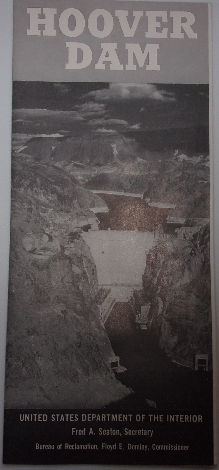 Vintage 1946 Hoover Dam Brochure Map Vintage US Department of the Interior - $5.99