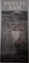 Vintage 1946 Hoover Dam Brochure Map Vintage US Department of the Interior - $5.99