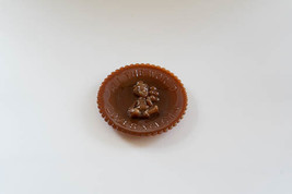 Mosser Glass Mini Plate &quot;All the World Loves a Clown&quot;- Brown - £6.27 GBP