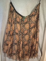 Lauren Ralph Lauren 100 % Silk Paisley A Line Skirt Sz 22 W Plus Size Fall - £18.09 GBP