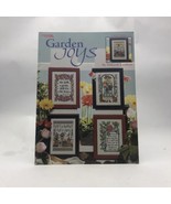 Leisure Arts Cross Stitch 9 Patterns Booklet Garden Joys Flowers Lambien... - $12.04 CAD