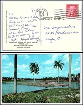 1957 FLORIDA Postcard - Hialeah to Dayton, Ohio K2 - £2.28 GBP