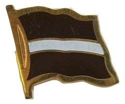 Latvia Flag Hat Tac or Lapel Pin - $6.84