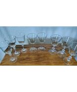 Mixed Vintage Lot 8 Liqueur Wine Glasses   - $22.23 CAD