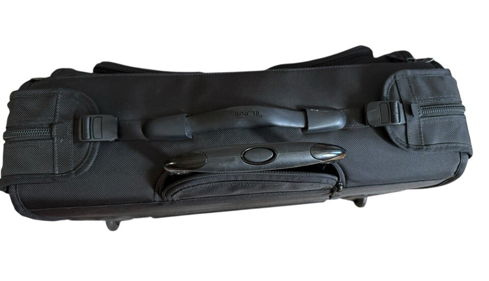 TUMI Alpha 22” Rolling Garment Bag Travel Luggage 22033DH Black Ballistic Nylon Item image 7