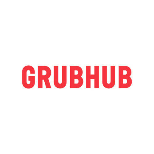 2x GrubHub Logo Vinyl Decal Sticker Different colors & size for Car/Window