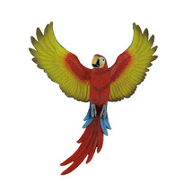 Flying Macaw Parrot Wall Decor Statue - £118.76 GBP