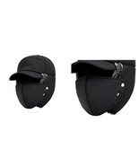 Black Fur Ear Flap Trapper Hat Full Face Mask Aviator Thermal Warm Winter  - $26.59