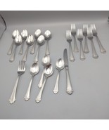 Oneida PRINCETON Soup Spoons Forks Knife Lot Of 19 - $35.63