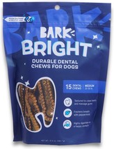 BARK Bright Durable Mint Flavored Dental Dog Treats, 15 count, Medium - $31.07