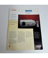 Sharp VX-S90U LCD Color Projector Ad Sharpvision Spec Sheet Booklet - $14.17