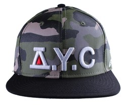 Asphalt Yacht Club Camouflage Vert Noir Chasse Baseball Snapback Hat AYC1410920 - £14.78 GBP