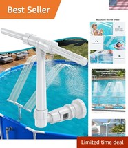 Upgrade Your Pool With Dual Spray Waterfall Fountain - Easy Installation - $22.49