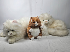 Russ Berrie Cat Kitten Plush Lot Princess Nikki &amp; Prudence Stuffed Animal - £29.85 GBP