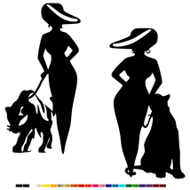 Curvy Girl  With a Panther Vinyl Decal Sticker Car Window Wall Hot Woman Vamp - £1.79 GBP