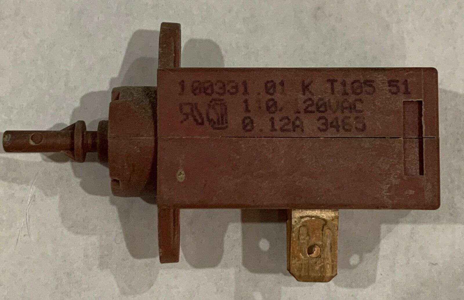 Washer/Dryer Thermoactuator (100331) 120V Dexter P/N: 9586-001-001 [Used] ~ - $3.51