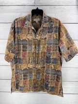 Tori Richard Hawaiian Shirt Mens XL Cotton Lawn Aloha Multicolor Squares - £14.18 GBP