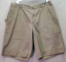 Columbia Sportswear Company Shorts Men&#39;s Size 36 Khaki Cotton Flat Front... - $20.26