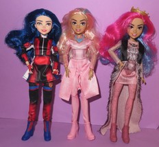 Disney Descendants 3 Evie Audrey Target Pink Good Evil Articulated Doll Lot - £39.91 GBP
