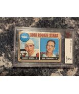 JOHNNY BENCH RON TOMPKINS 2-good 1968 TOPPS #247 REDS ROOKIE STARS ROOKI... - $148.49