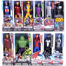 30cm Marvel Super Heroes Avengers Spiderman Thanos Hulk Captain America Thor Wol - £13.56 GBP+