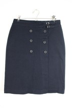 Tommy Hilfiger Navy Blue 6 Cotton Twill Stretch Wrap Skirt - £22.40 GBP