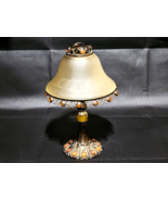 Vintage PartyLite PARIS RETRO Metal Tealight Candle Holder Lamp With Gla... - $31.20 CAD