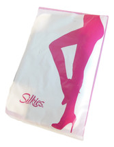 Silkies Ultra Control Top Pantyhose Small Jet Black Nylon Spandex Cotton Gusset - £6.08 GBP