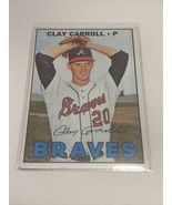 1967 Topps - #219 Clay Carroll - Atlanta Braves - £3.34 GBP