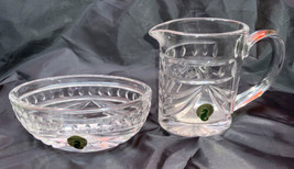 Waterford Crystal Creamer And Sugar Oval Bowl Made  In Germany - £40.18 GBP