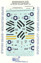 1/72 SuperScale Decals P-47N Thunderbolt 318th FG 507th FG 72-824 - $14.85