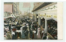 Afternoon Promenade Boardwalk UDB Postcard Atlantic City NJ Waldorf Astoria  - £13.32 GBP