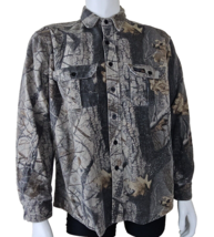 Vintage Rattlers Brand Chamois Shirt Mens L Cotton Realtree Camo Hunting USA - £24.66 GBP