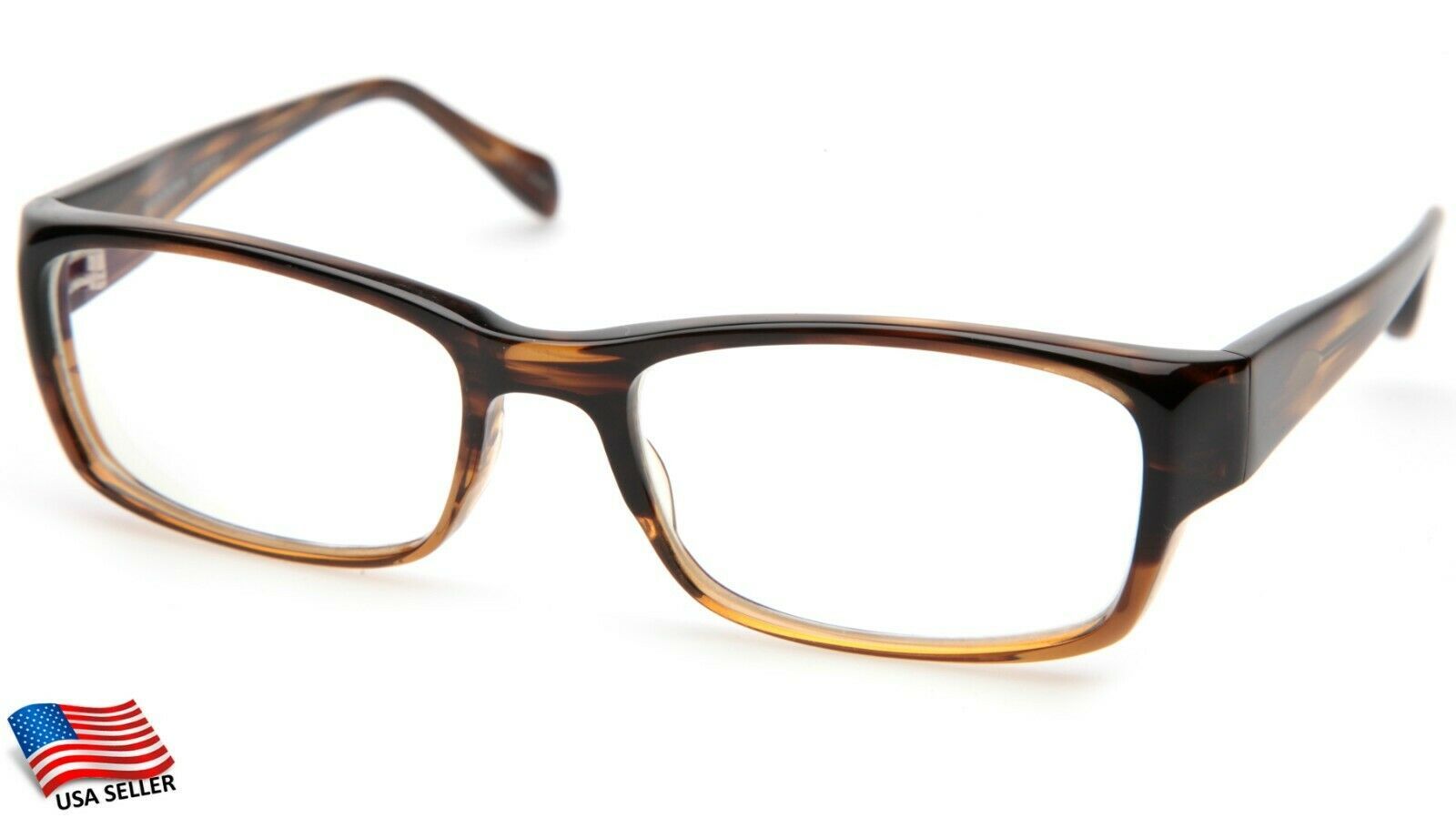 OLIVER PEOPLES TRISTANO 8108 BROWN EYEGLASSES FRAME 53-18-140mm B34mm - £54.38 GBP