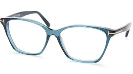 NEW TOM FORD TF5949-B 092 Blue Eyeglasses Frame 56-15-140mm B44mm Italy - £147.31 GBP