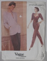 Vogue Paris Pattern 2487 Misses&#39; Jacket, Pants &amp; Top Emanuel Ungaro Size 8 UC - £17.64 GBP