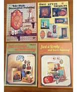 Lot of 4 Tole Style Painting Books - Just a Stroke, Tole-Style 1973-1975 - €8,67 EUR