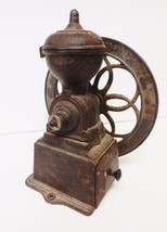 MJF PATENADO Antique Coffee Grinder Mill Original Cast Iron Single Wheel Spain - £518.22 GBP