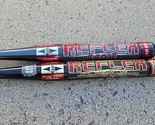 2 CRACKED Easton Reflex C-CORE C405 Softball Bat SRX100-C &amp; SRX9G  34&quot; 3... - £37.15 GBP