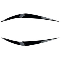 1Pair Car Front Headlights Eyebrow Eyelids Trim Cover For  X1 F48 2015+ Car Stic - £53.08 GBP