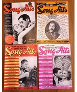 Vintage 1938 Song Hits Magazine Lot of 4 Bing Crosby Jungle Love *L4 - €18,64 EUR