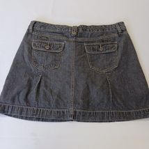 Sonoma Life + Style RN#73277 Women's Black Cotton Denim Skort Size 12 Waist 34" image 2