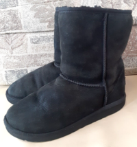 Women&#39;s Black Classic UGG Boots Suede Sheepskin S/N 5251 Size 4 (U6) - £23.73 GBP