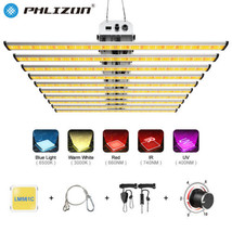 PHLIZON 800W LED Fixture Grow Light Full Spectrum Hydroponics Lighting F... - £302.66 GBP