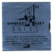 FACES Disco Hong Kong &amp; MOTOWN Anniversary Announcement Extravaganza 1983 - $93.95