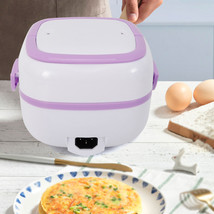 Mini Rice Cooker Healthy Electric Lunch Box Portable Food Heater Steam Egg - £30.36 GBP