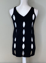 Zero degrees Celsius NWT Women’s Peekaboo tank top Size S Black i4 - £14.09 GBP