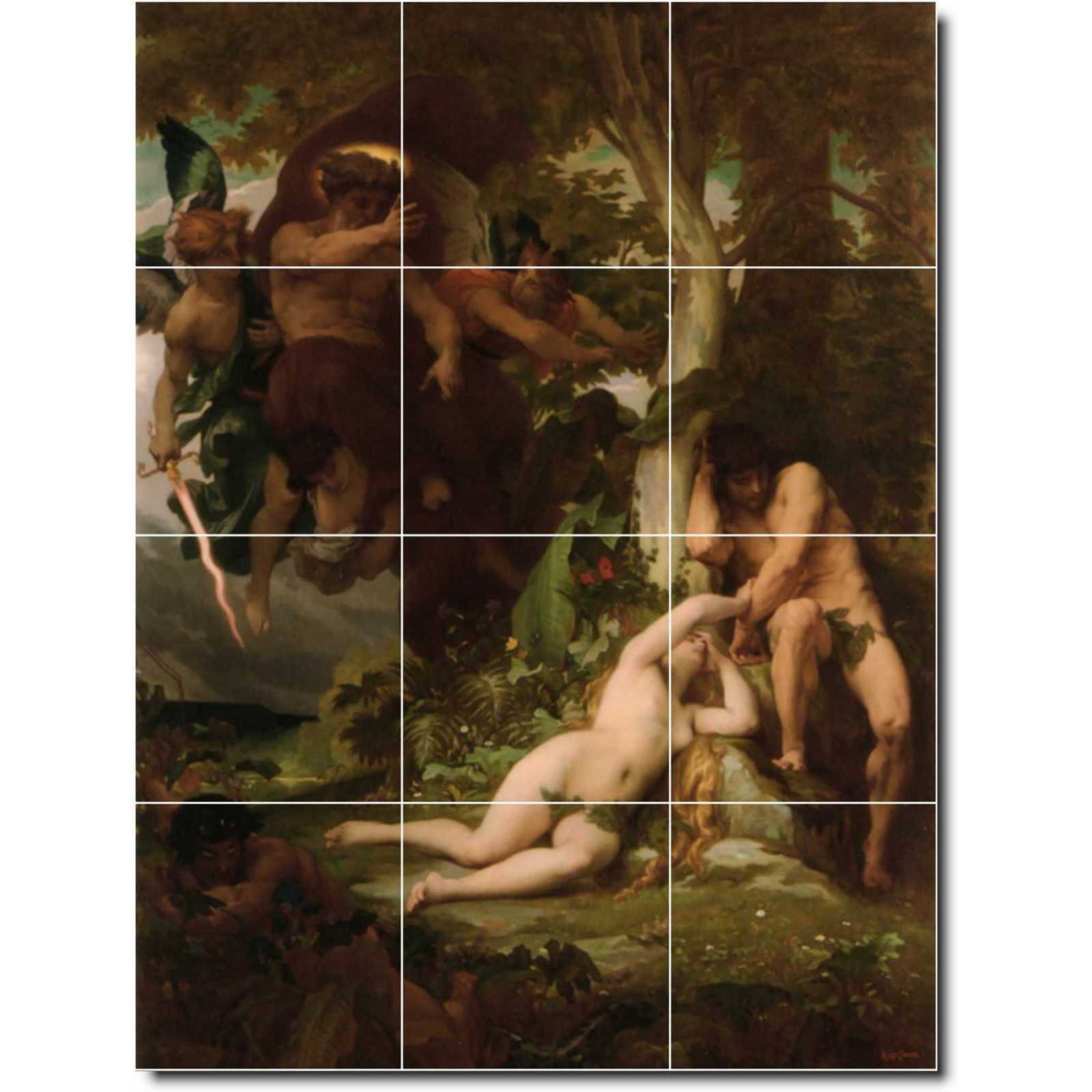 Cabanel alexandre the expulsion of adam and eve from the garden of paradise